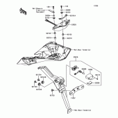 Схема узла: Стоп сигнал для Kawasaki ZX1000 Ninja 1000 ABS