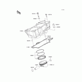 Схема узла: Цилиндр & Поршень для Kawasaki EX650 Ninja 650