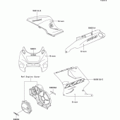 Схема вузла: Decals(green)(zx1100-d4) для Kawasaki ZX1100 ZZ-R1100