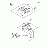 Схема узла: Сиденье для Kawasaki EL250 Eliminator 250SE