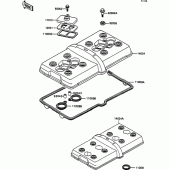 Схема узла: Клапанная крышка для Kawasaki ZX750 ZXR750