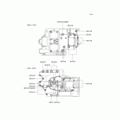 Схема вузла: Болти картера двигуна для Kawasaki EJ650 W650