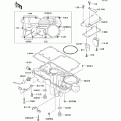 Схема узла: Масляный поддон для Kawasaki ZX1100 ZZ-R1100