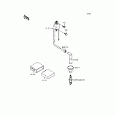 Схема узла: Катушка зажигания для Kawasaki KL250 KL250 Super Sherpa