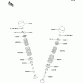 Схема узла: Клапан(ы) для Kawasaki ZX900 Ninja ZX-9R