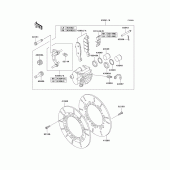 Схема узла: Передний тормоз (P21/p22) для Kawasaki KZ1000 Police