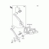 Схема вузла: Лапка гальма для Kawasaki EX400 EX-4