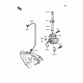 Схема узла: Масляный насос & Масляный фильтр для Kawasaki KMX50 KSR-I