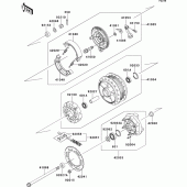 Схема узла: Ступица заднего колеса для Kawasaki EJ650 W650