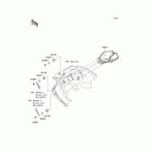 Схема вузла: Панель приладів для Kawasaki EX250 Ninja 250