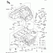 Схема вузла: Картер двигуна для Kawasaki ZX750 Ninja ZX-7RR