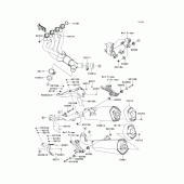 Схема узла: Выхлопная система (s) для Kawasaki ZX1400 Ninja ZX-14R
