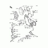Схема вузла: Батарейний відсік для Kawasaki VN400 Vulcan Drifter