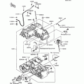 Схема узла: Картер двигателя для Kawasaki ZX600 GPX600R