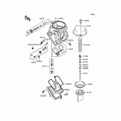 Схема вузла: Комплектуючі карбюратора для Kawasaki ZX636 Ninja ZX-6R