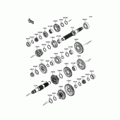 Схема узла: Трансмиссия для Kawasaki ZX636 Ninja ZX-6R