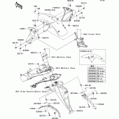 Схема вузла: Крило для Kawasaki ZR1000 Z1000 ABS