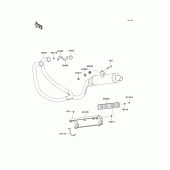 Схема вузла: Вихлопна система для Kawasaki KLE500