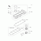 Схема узла: Цилиндр & Поршень для Kawasaki ZX600 Ninja ZX-6R