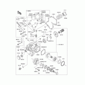 Схема вузла: Front bevel gear(1/3) для Kawasaki VN1600 Vulcan 1600 Classic