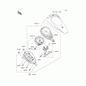 Схема вузла: Meter(s) для Kawasaki VN900 Vulcan 900 Custom