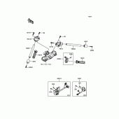 Схема узла: Руль & Пульт управления рулевой для Kawasaki ZX1400 ZZR1400 ABS