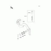 Схема вузла: Лапка гальма для Kawasaki KL250 KL250 Super Sherpa