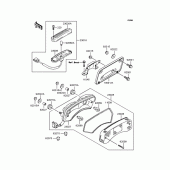 Схема вузла: Задній ліхтар (Стоп-сигнал) для Kawasaki EL250 Eliminator 250LX