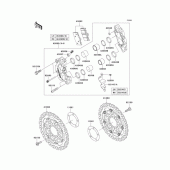Схема узла: Передний тормоз для Kawasaki ZR1200 ZRX1200 DAEG