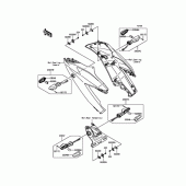 Схема узла: Сигнал поворота для Kawasaki BX250 NINJA 250SL