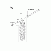 Схема вузла: Амортизатор задній для Kawasaki ZX900 GPZ900R