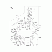 Схема вузла: Clutch master cylinder для Kawasaki VN1500 Vulcan 1500 Mean Streak