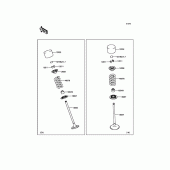 Схема узла: Клапан(ы) для Kawasaki ZX1000 Z1000SX ABS