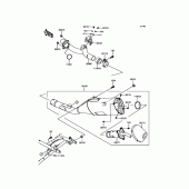 Схема вузла: Вихлопна система для Kawasaki KLX450 KLX450R