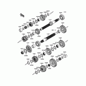 Схема вузла: Трансмісія для Kawasaki ZR900 Z900 ABS