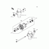 Схема вузла: Ступиця переднього колеса для Kawasaki KX85 KX85