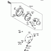 Схема вузла: Headlight(s) для Kawasaki EN500 Vulcan 500