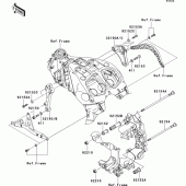 Схема узла: Крепление двигателя для Kawasaki ZG1400 1400GTR ABS