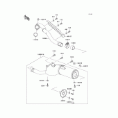 Схема вузла: Вихлопна система для Kawasaki KLX300R