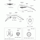 Схема вузла: Decals(black/titanium)(ddf) для Kawasaki VN1700 VN1700 Classic Tourer ABS