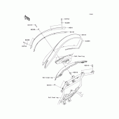 Схема узла: Ветровое стекло для Kawasaki VN1700 VN1700 Voyager ABS