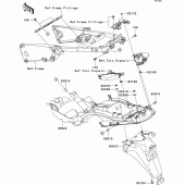 Схема вузла: Заднє крило для Kawasaki ZX1400 ZZR1400 ABS