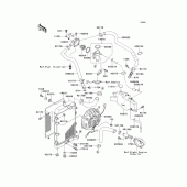 Схема вузла: Радіатор (1/2) для Kawasaki VN1500 Vulcan 1500 Nomad Fi