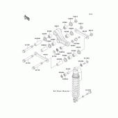Схема узла: Подвеска для Kawasaki KX100