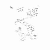 Схема узла: Переключатель передач для Kawasaki KZ1000 Police