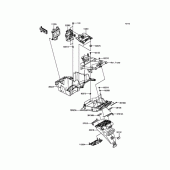 Схема вузла: Заднє крило для Kawasaki ZR1200 ZRX1200 DAEG
