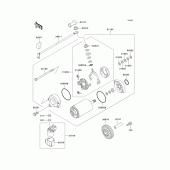 Схема вузла: Starter motor для Kawasaki ZX1100 Ninja ZX-11