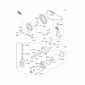 Схема вузла: Starter motor для Kawasaki EN500 Vulcan 500