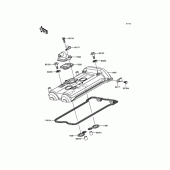 Схема вузла: Клапанна кришка для Kawasaki KLE650 Versys 650
