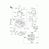 Схема вузла: Головка циліндра для Kawasaki KL250 KL250 Super Sherpa